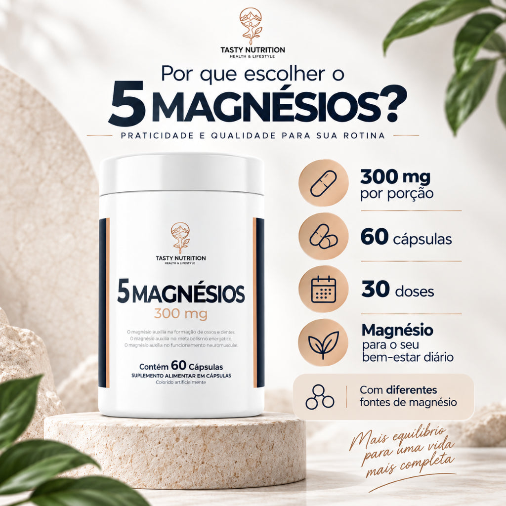 5 Magnésios 300mg