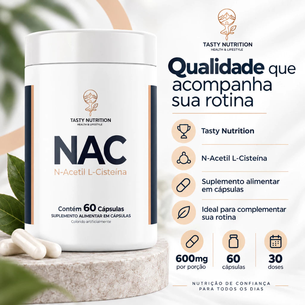 NAC N-Acetil L-Cisteína 600mg