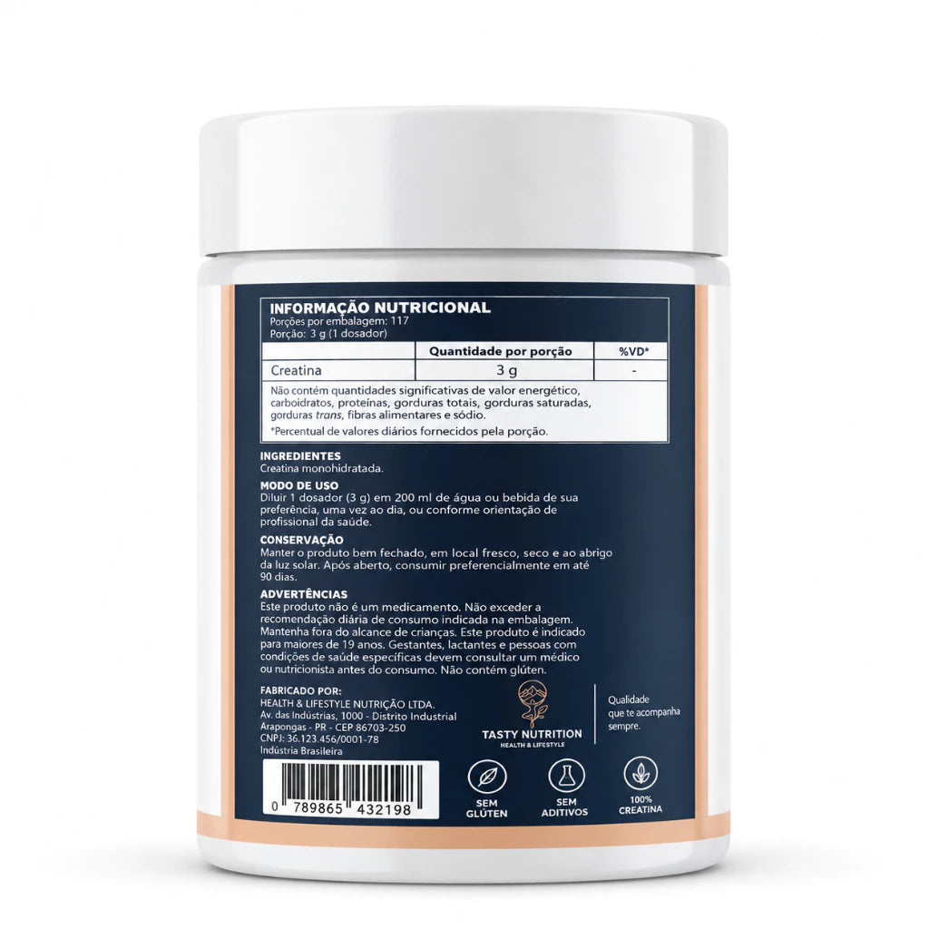 Creatina Monohidratada 100% Pura 350g