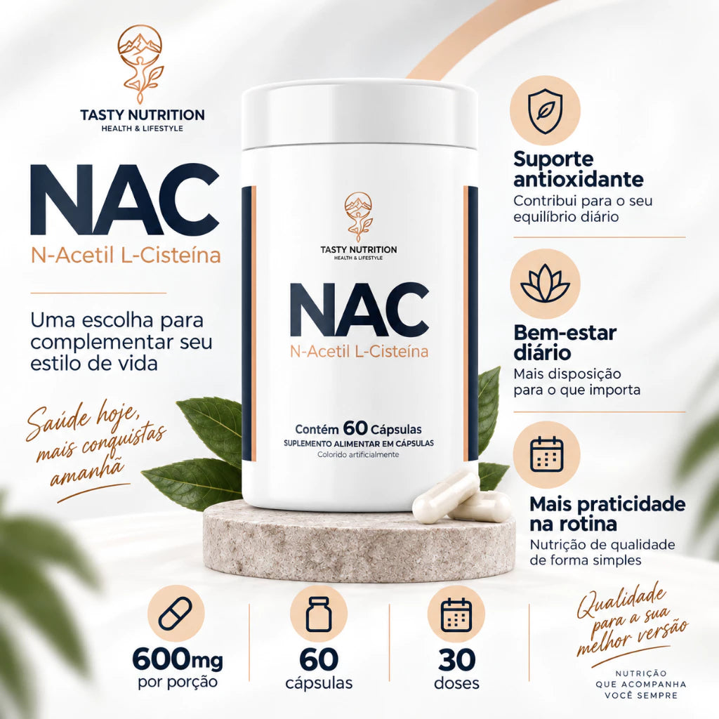 NAC N-Acetil L-Cisteína 600mg