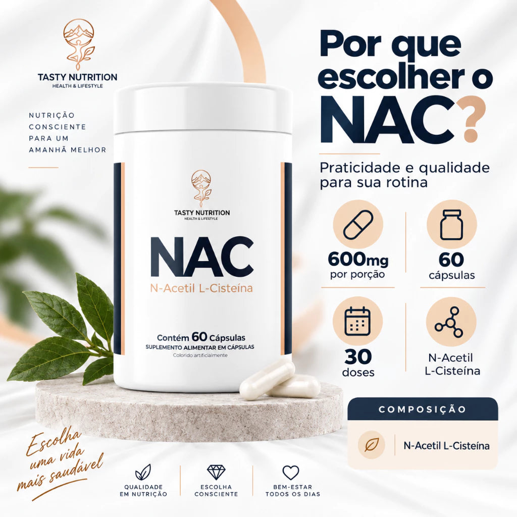 NAC N-Acetil L-Cisteína 600mg