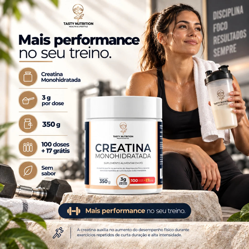 Creatina Monohidratada 100% Pura 350g
