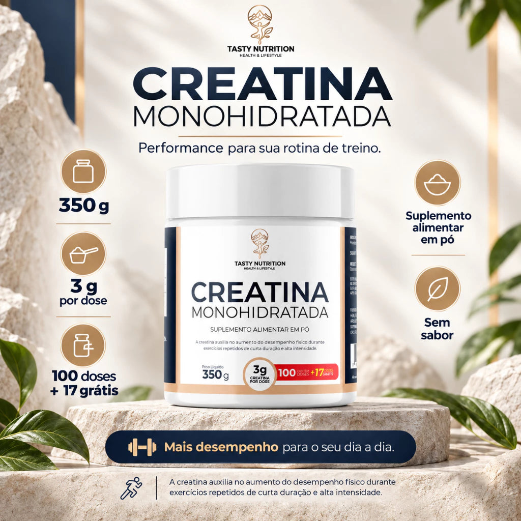 Creatina Monohidratada 100% Pura 350g