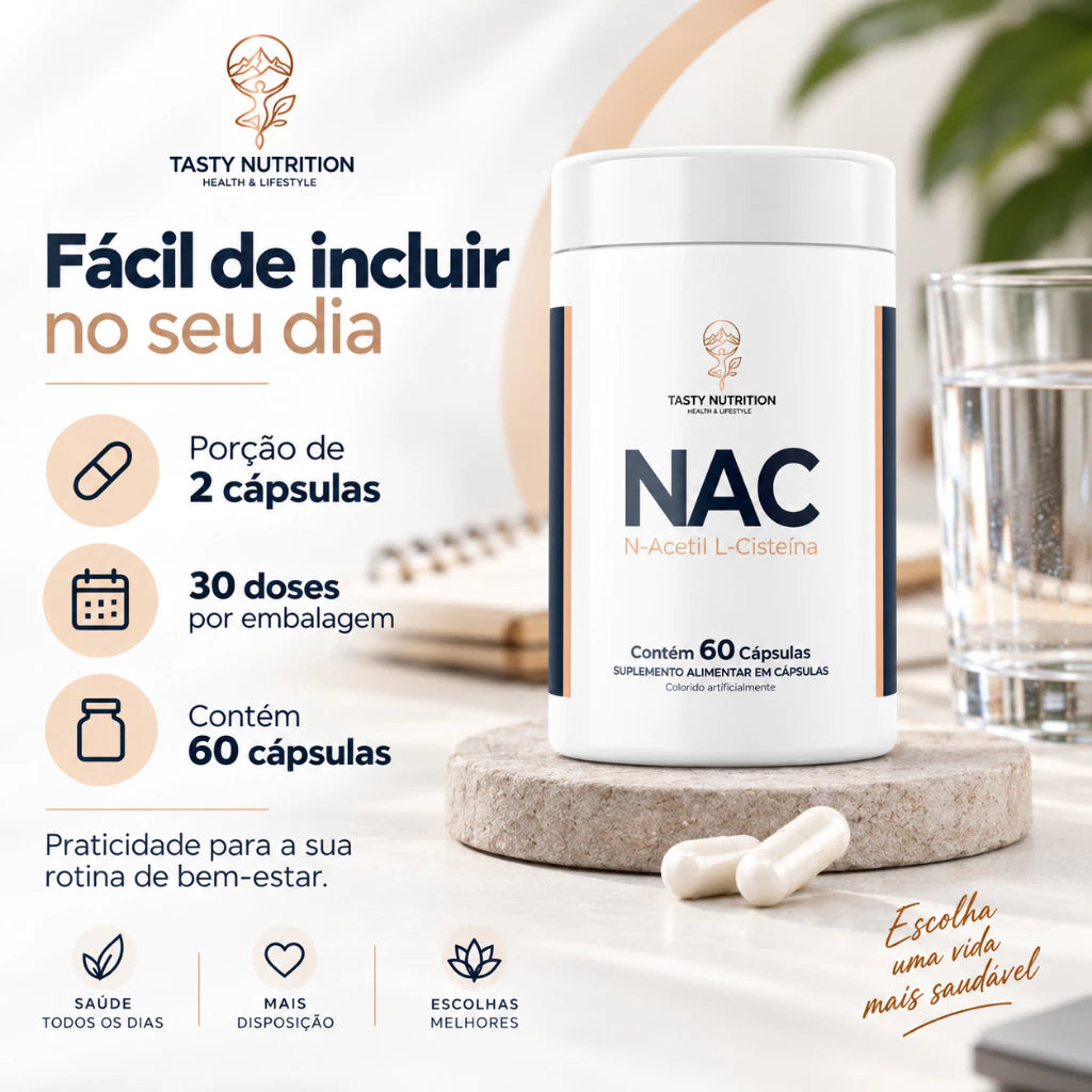 NAC N-Acetil L-Cisteína 600mg